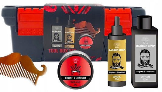 Aurora Men Barber Shop Bergamot And Sandalwood Set