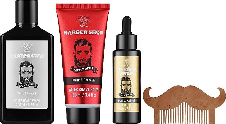 Aurora Men Barber Shop Musk & Patchouli Set